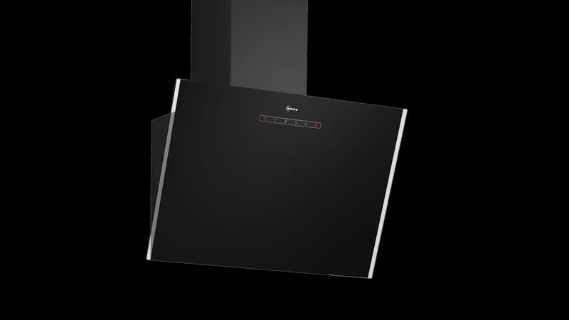 Neff D63IDK1S0B N 30, Wall-mounted cooker hood 60 cm clear glass black printed