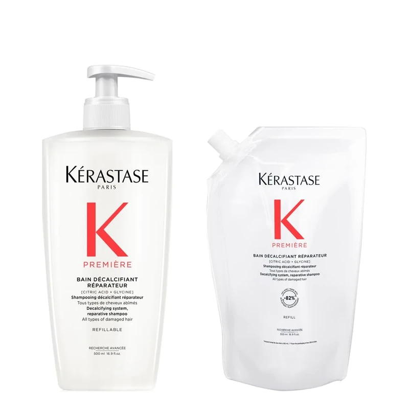 Kérastase Première Bonding Shampoo & Conditioner Duo for Damaged Hair with Pure Citric Acid [STEPS 2 & 3- CLEANSE & CONDITION]