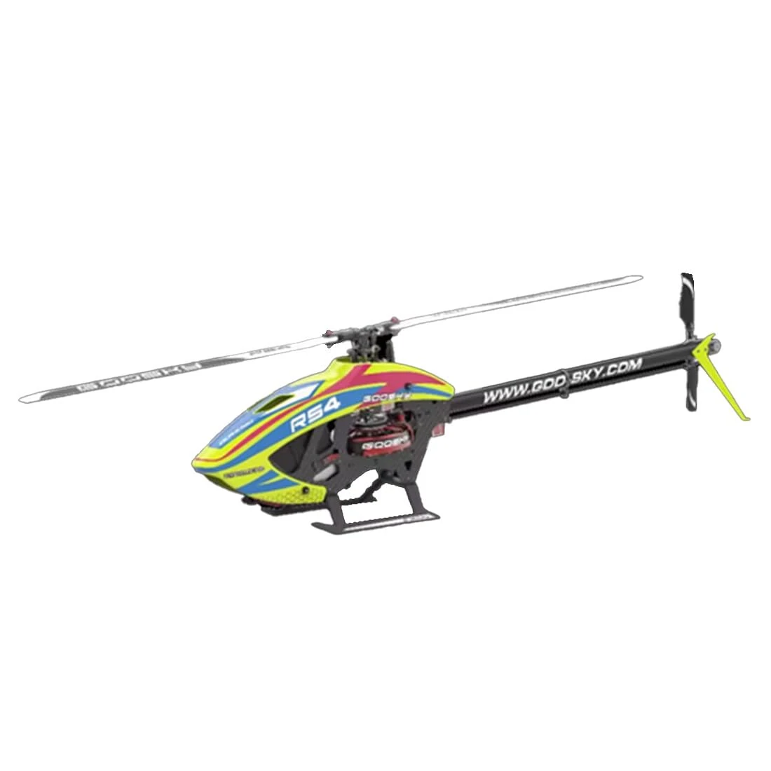 RC Helicopter Model, Goosky Legend RS4 Venom Helicopter Model RC 2.4G 3D Electric Brushless Aircraft Model, Mini Airplane Model Collection, Adult Kids Toys (KIT Version/Yellow)