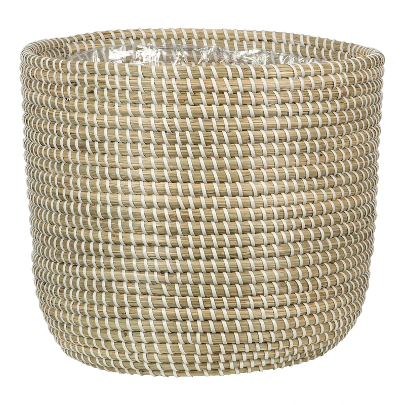 Scheurich Seagrass 32 Basket Planter Basket Seagrass White 32 cm Diameter 30.5 cm Height 26.9 L - Image 1