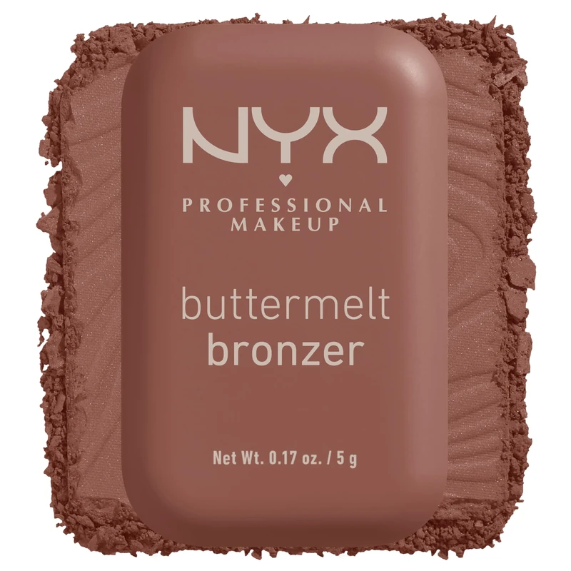 NYX Professional Makeup Buttermelt Powder Bronzer, Up To 12H Wear, Fade & Transfer Resistant, Cruelty Free & Vegan Formula, All Skin Tones, Shade: Butta Off