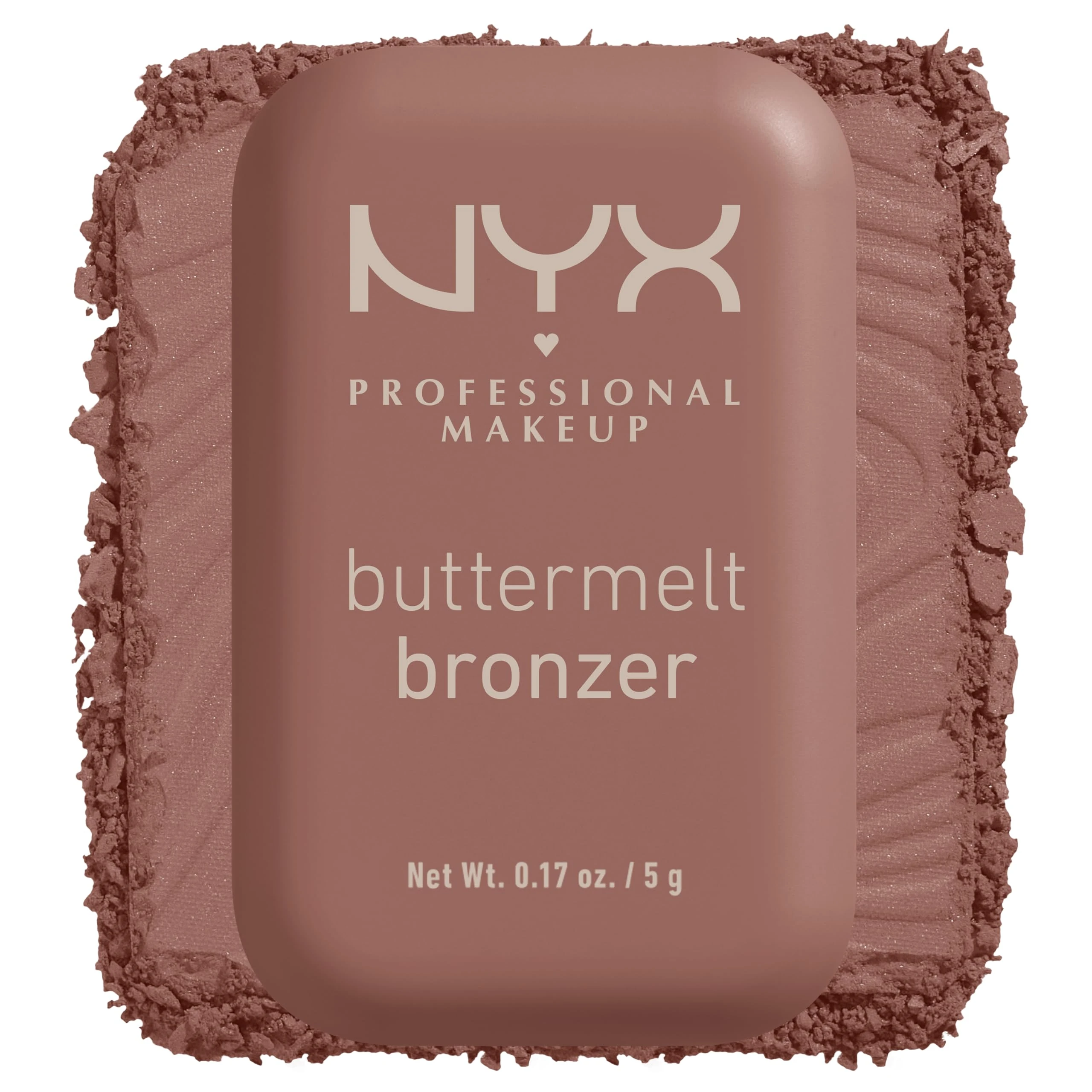 NYX Professional Makeup Buttermelt Powder Bronzer, Up To 12H Wear, Fade & Transfer Resistant, Shade: Butta Biscuit