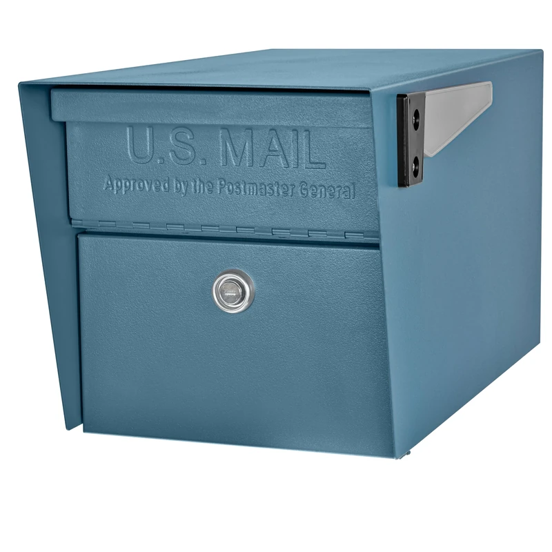 Mail Boss 7584 Mail Manager Curbside Locking Security Mailbox, Century Blue