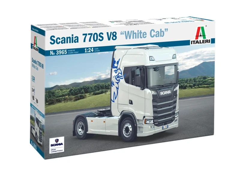 Italeri 3965 Scania 770 S V8 "White Cab" scale 1:24, Plastic Model Kit