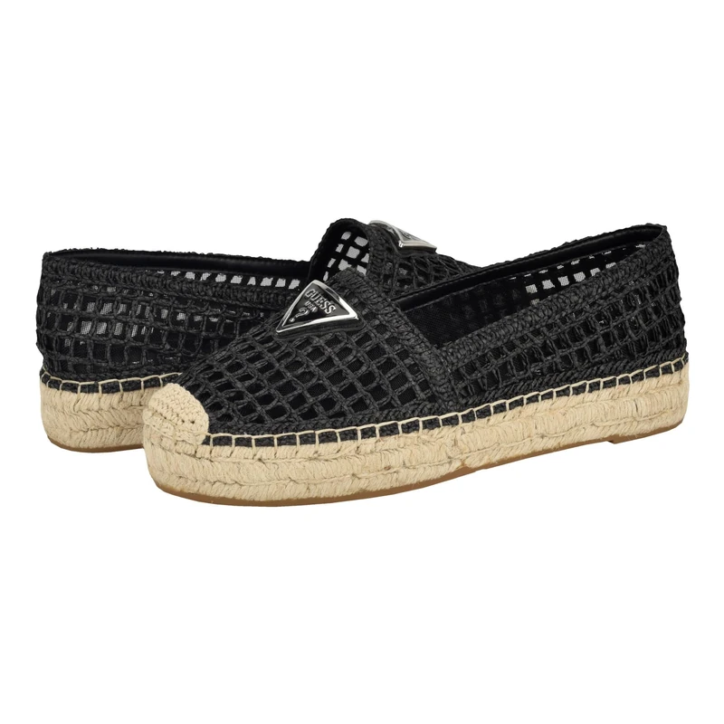 GUESS Women's Mones Ballet Flat, Black 001, 6.5 UK