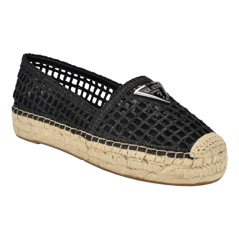 GUESS Women's Mones Ballet Flat, Black 001, 5.5 UK