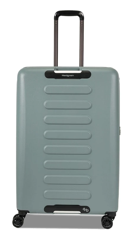 Hedgren Large Extendable Grip Spinner, Grey – Green, Checked 29 Inch, 29 Inches/74 cm