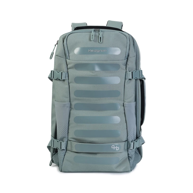 Hedgren Trip L EXP TRAVEL BACKPACK L 15.6" + RFID Unisex Adult (Pack of 1), Grey - Green, One Size, Casual