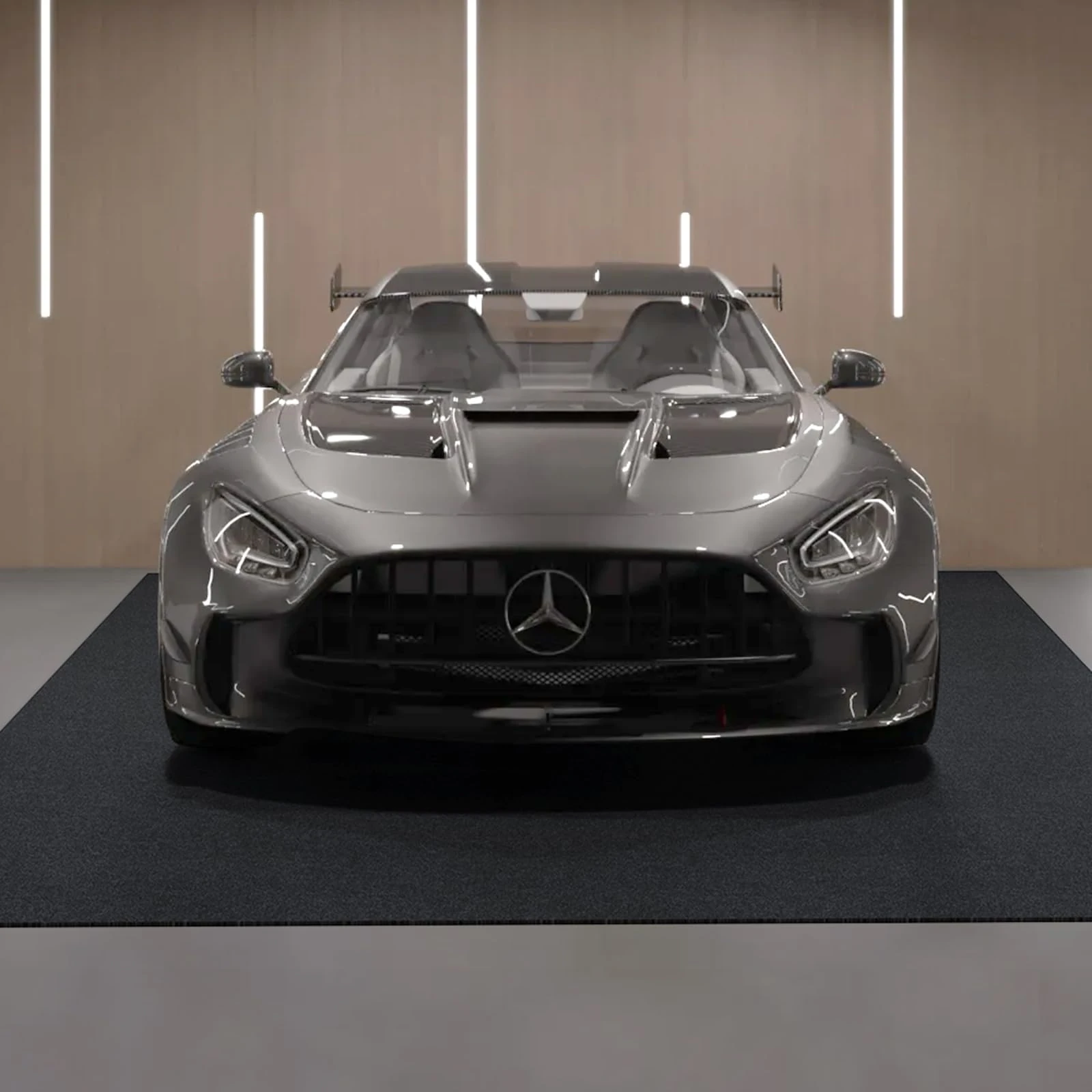 VEVOR Garage Floor Mat, 2.68 x 6.7 M Waterproof Protection from Water,Snow, Rain,Mud and Oil for Cars, Non-slip Heavy Duty Containment Mat with TPE Anti-Leak Backing & Easy to Clean & Cuttable