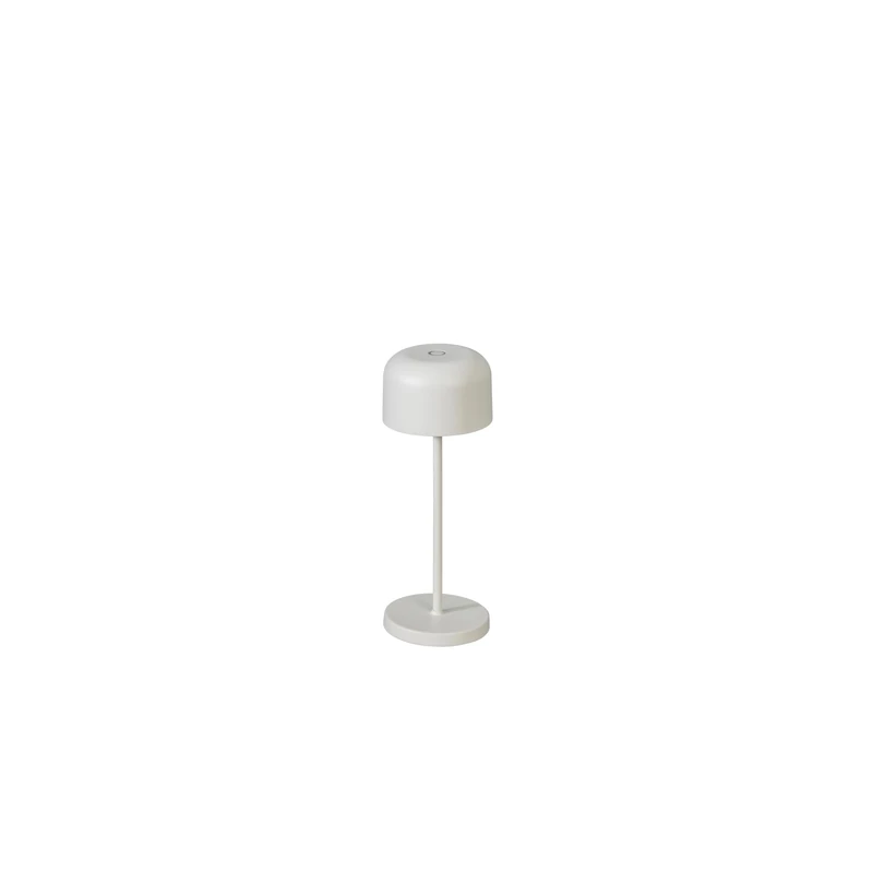 Konstsmide Rechargeable Battery Operated Cordless Table Lamp Touch Control Dimmer and 2 Colour Modes and USB Charging Dock Included Battery Powered Light for Indoor or Outdoor Use