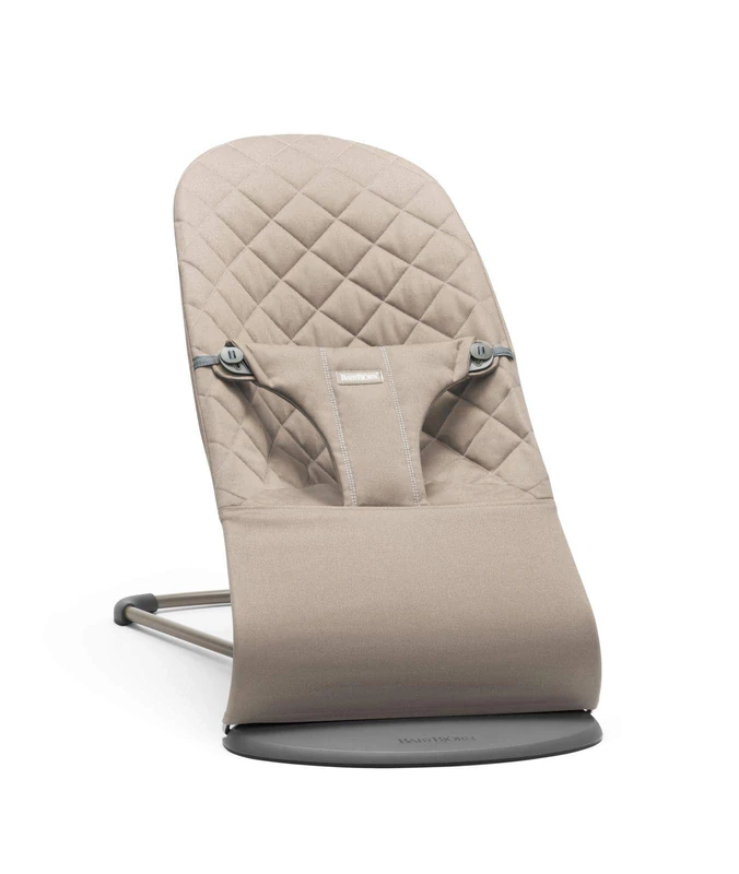 BabyBjörn Bliss Lounger, Woven, Classic Quilting, Sand Grey