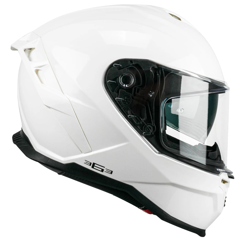 CGM 363A SHOT MONO Full Face Helmet, White, XS (53-54 cm) - Image 1