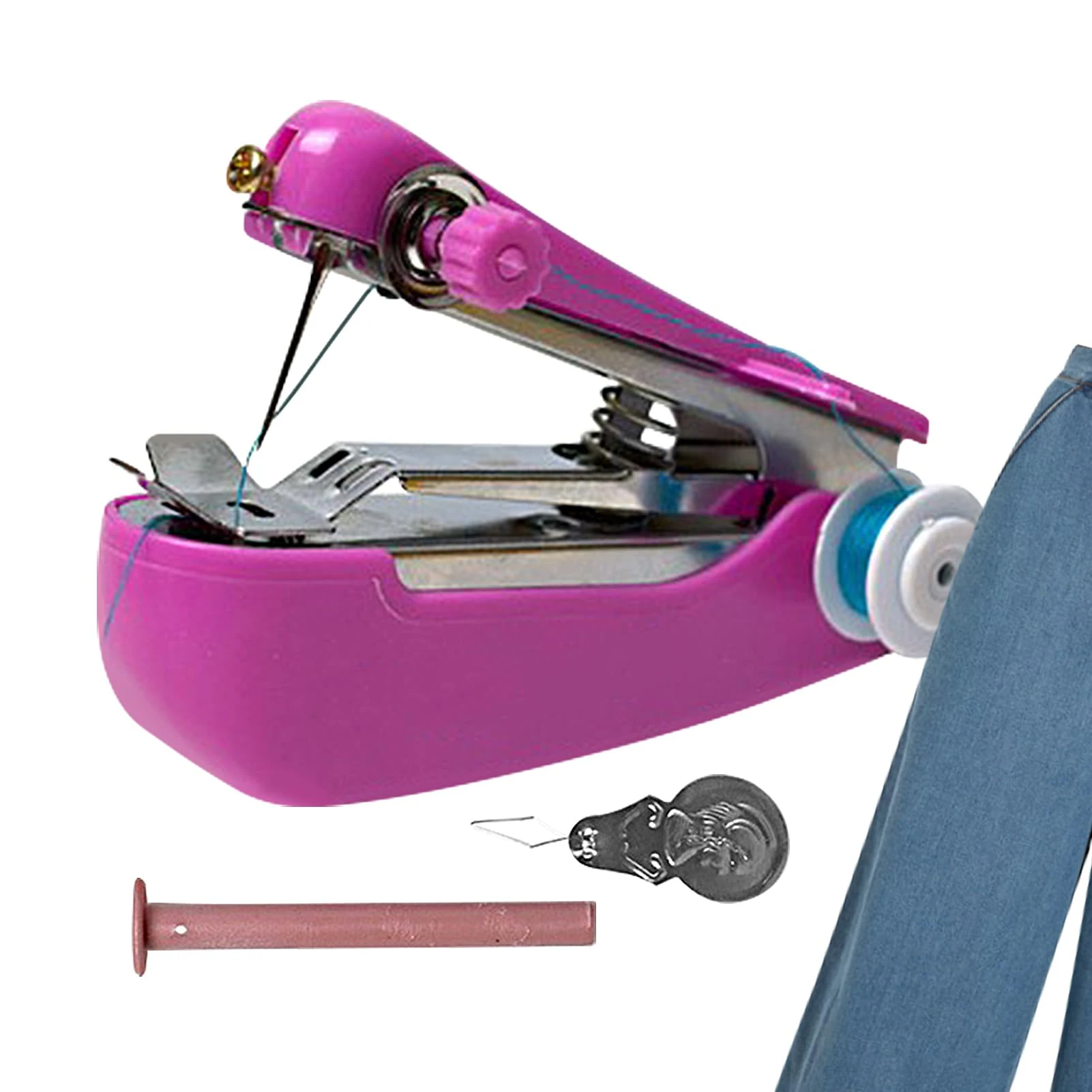Sewing Machine, Portable Sewing Machine, Portable Heat Resistant Sewing Machine Electric Sewing Device Hand Sewing Machine Multipurpose for Repair and Travel
