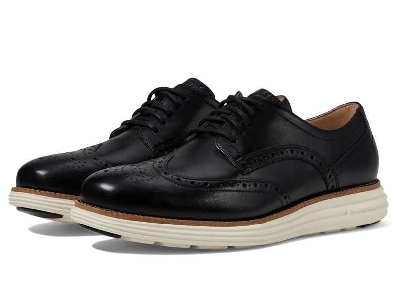 Cole Haan Men's Originalgrand Remastered Wing Tip Oxford, Black/Ivory, 10.5 UK - Image 1