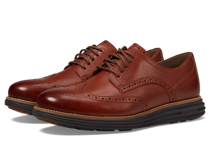 Cole Haan Men's OriginalGrand Remastered Wing Tip Oxford, Woodbury Leather/Java, 8.5-M UK - Image 1