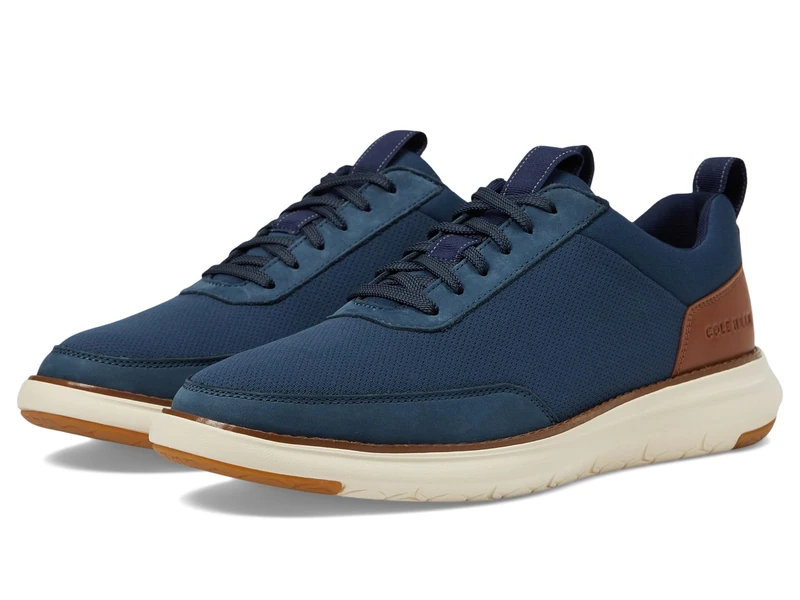 Cole Haan Men's Grand Remix Sneakers, Navy/British Tan, 9 UK