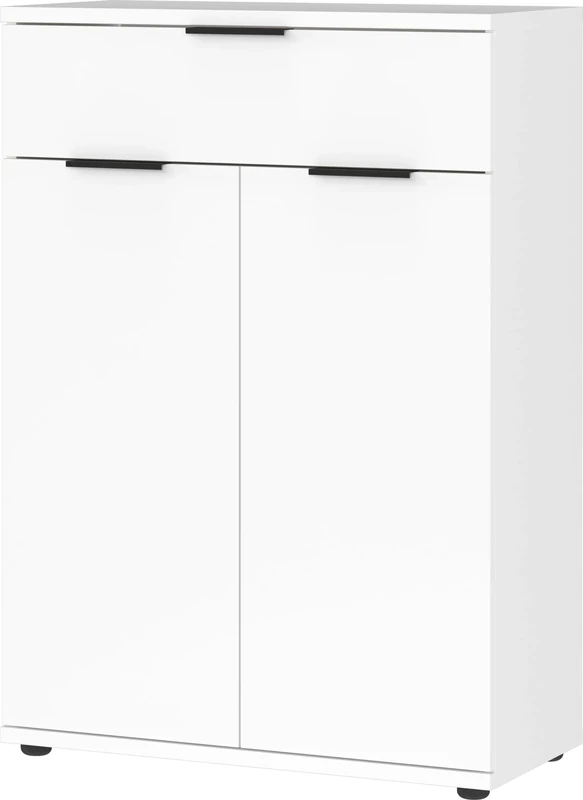 Germania Shoe Cabinet 2790-84, in White, Space for up to 15 Pairs of Shoes, 75 x 108 x 37 cm (W x H x D)