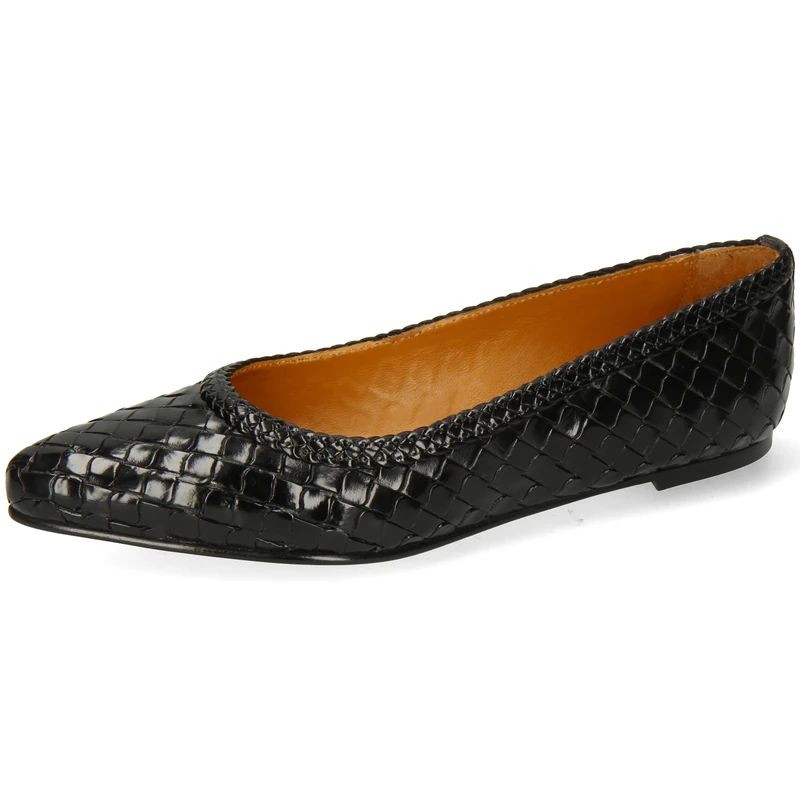 Melvin & Hamilton Alexa 49 Women's Ballet Flats, Black, 6 UK
