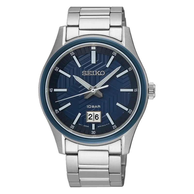 Seiko Men's Analog Quartz Watch with Stainless Steel Strap SUR559P1