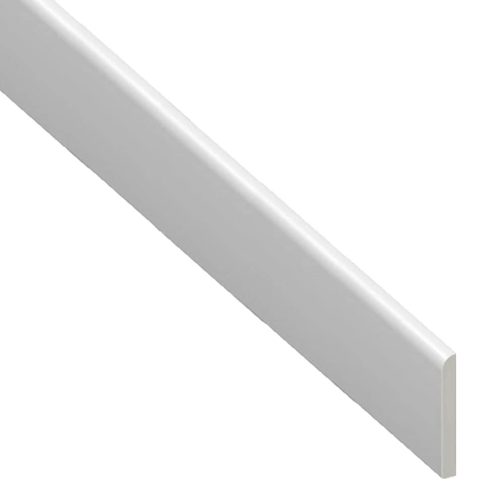 UPVC Plastic Trim 45mm x 5m - White Architrave Skirting Board/Window Finishing Trim
