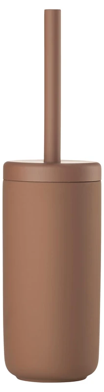 Zone Denmark Ume Toilet Brush Danish Design Stoneware with Soft Touch Coating Diameter 10 cm Height 38.5 cm Terracotta