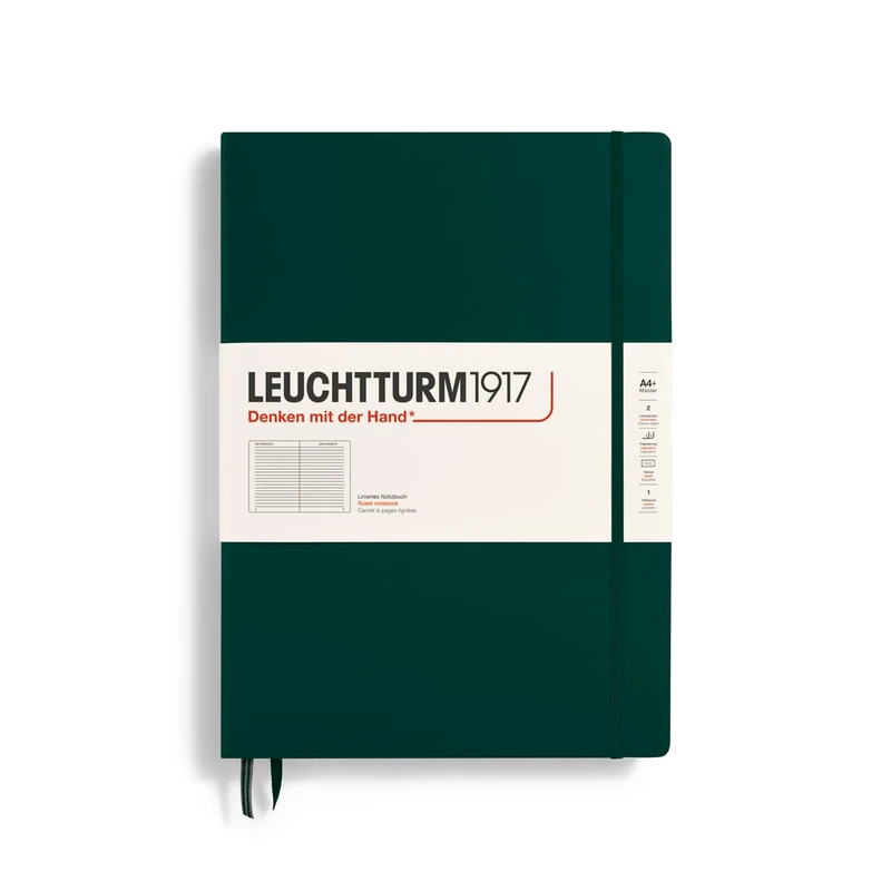 LEUCHTTURM1917 Master Classic A4+ Notebook - Forest Green