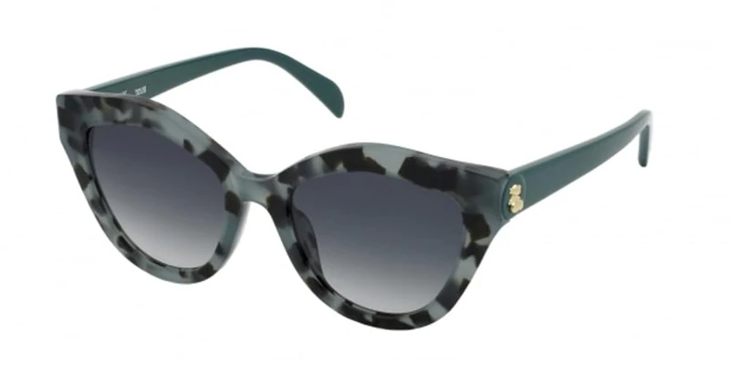 SUNGLASSES TOUS - MAT: Acetate-C: SHINY WATER GREEN HAVANA/SMOKE GRADIENT - D: 140x19 / Female