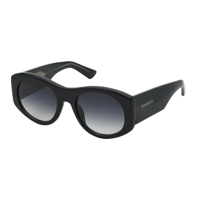 DE RIGO VISION ESPAÑA SUNGLASSES Nina Ricci - MAT: Acetate-C: SHINY BLACK-SMOKE GRADIENT SMOKE - D: 145x21 - Female