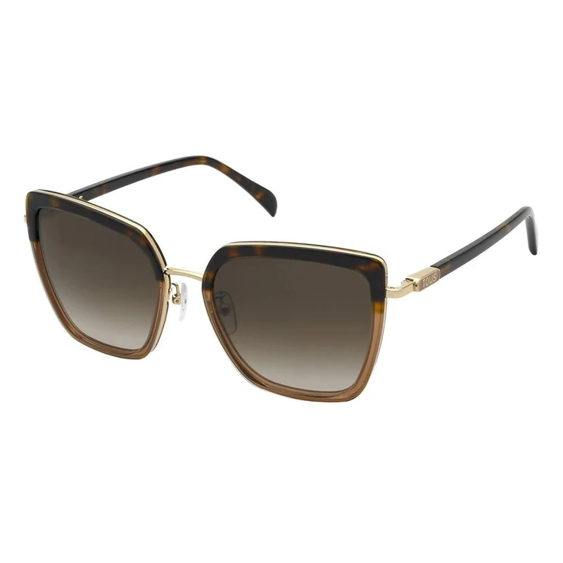 TOUS SUNGLASSES MAT: Metal_C: SHINY BROWN/YELLOW HAVANA D: 140x19 / Female