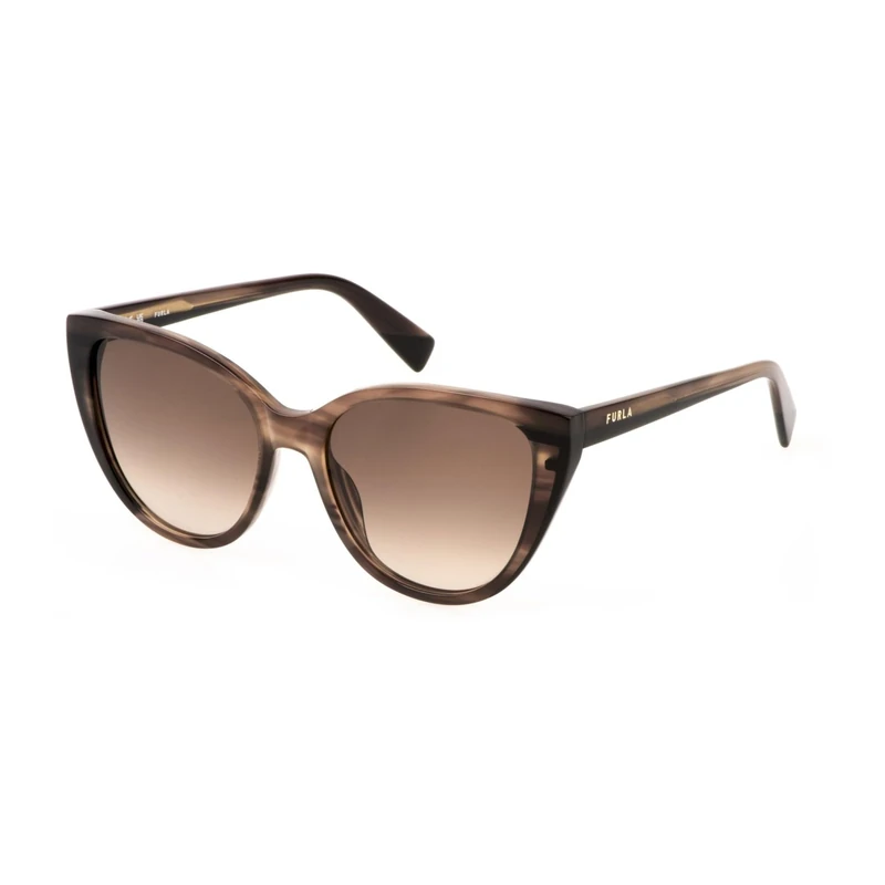 FURLA SUNGLASSES MAT: Cellulose acetate_C: SHINY STRIPED BEIGE D: 140x17 / Female