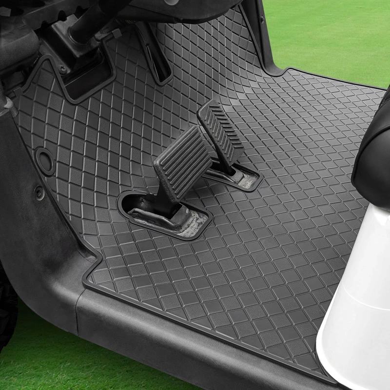 Cartalia EZGO RXV Golf Cart Mat, Full Coverage Golf Cart Floor Liner Mat - Only Fits EZGO RXV (2008+) & 2Five (2009+) 2010 2011 2012 2013 2014 2015 2016 2017 2018 2019 2020 2021 2022 2023 (Black Trim)