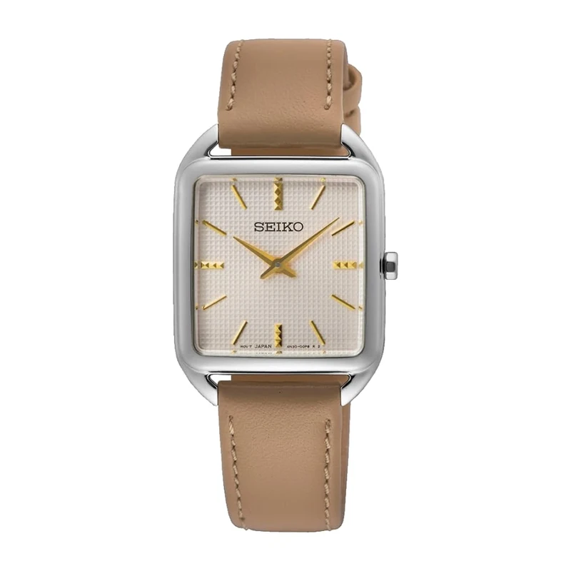 Seiko Women's Analog Quartz Watch with Leather Strap SWR089P1