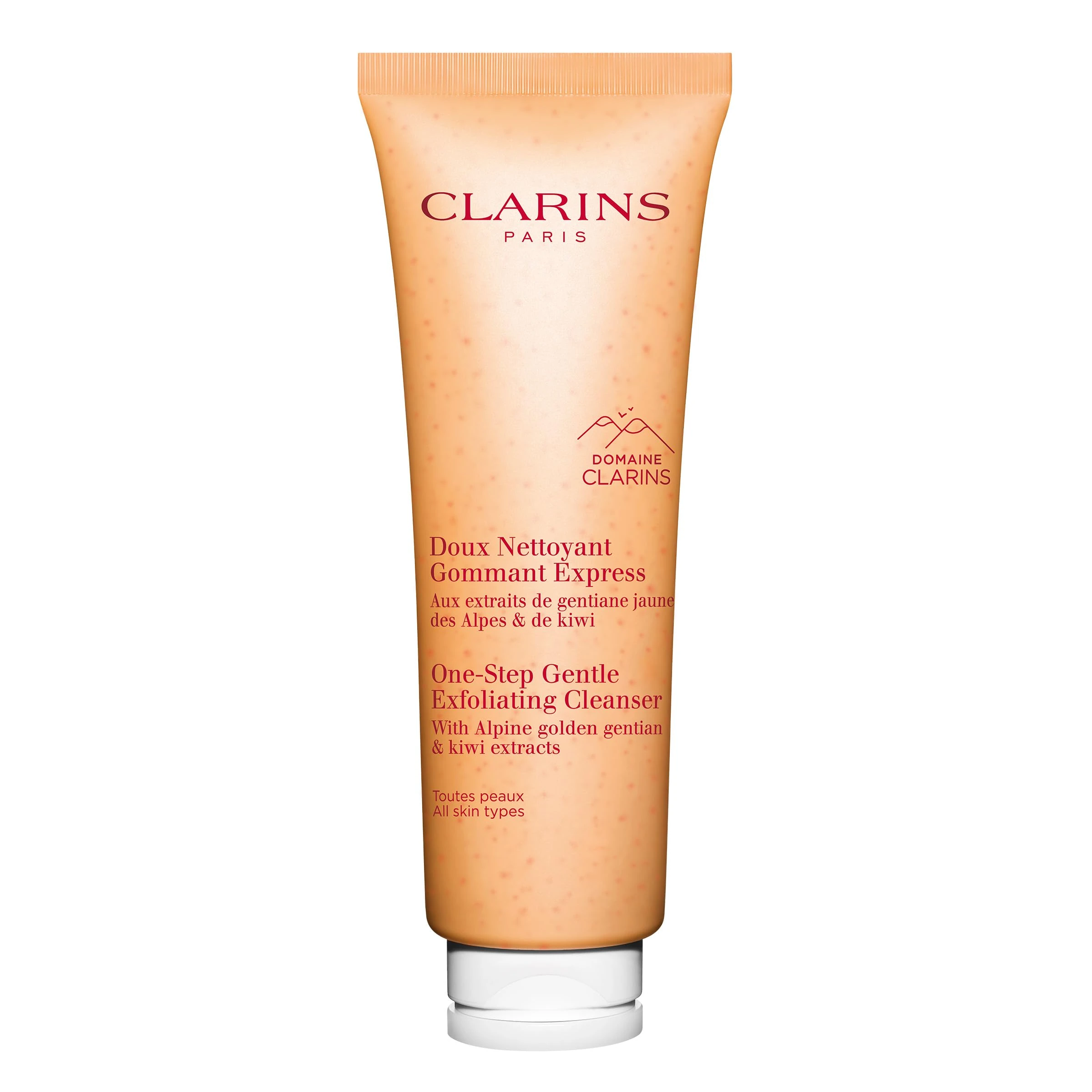 Clarins One-Step Gentle Exfoliating Cleanser 125ml | 3-in-1 Makeup Remover, Cleanser & Exfoliator with Kiwi & Organic Extracts | Suitable for All Skin Types