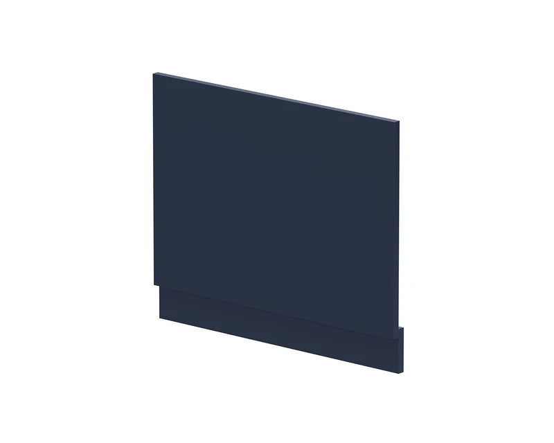 nuie BPR2911 Arno Modern Bathroom Standard Straight Bath End Panel, 700mm, Satin Midnight Blue