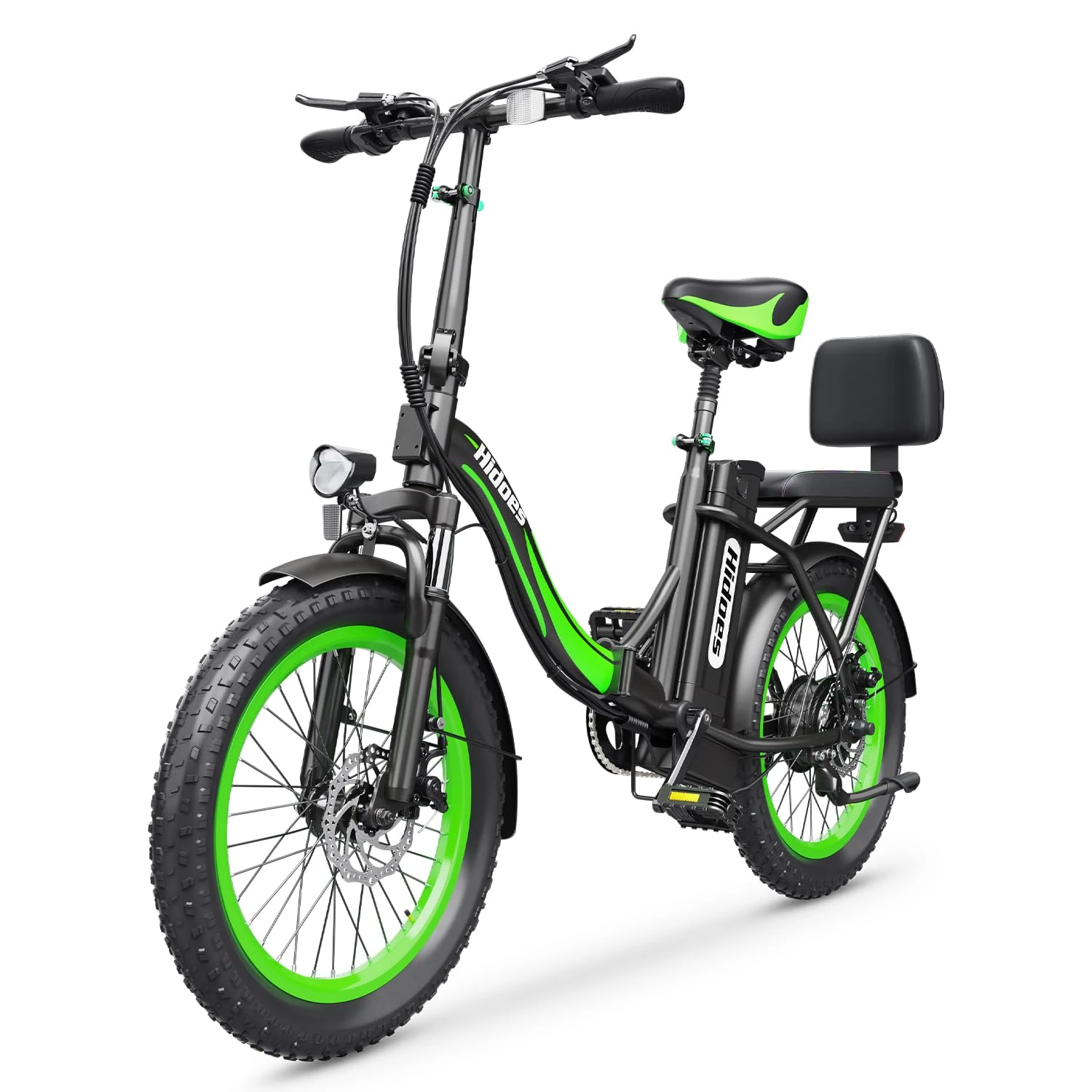 iENYRID Folding Electric Bike, E-Bike 20" Fat Tire, 13AH Removable Battery, 36 Mile Range/LCD Display, Dual Suspensions, Commuter Electric Bicycle for Adults Teens