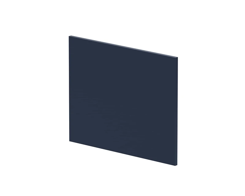 nuie NMP2931 Arno Modern Bathroom Square Shower Bath End Panel, 700mm, Satin Midnight Blue