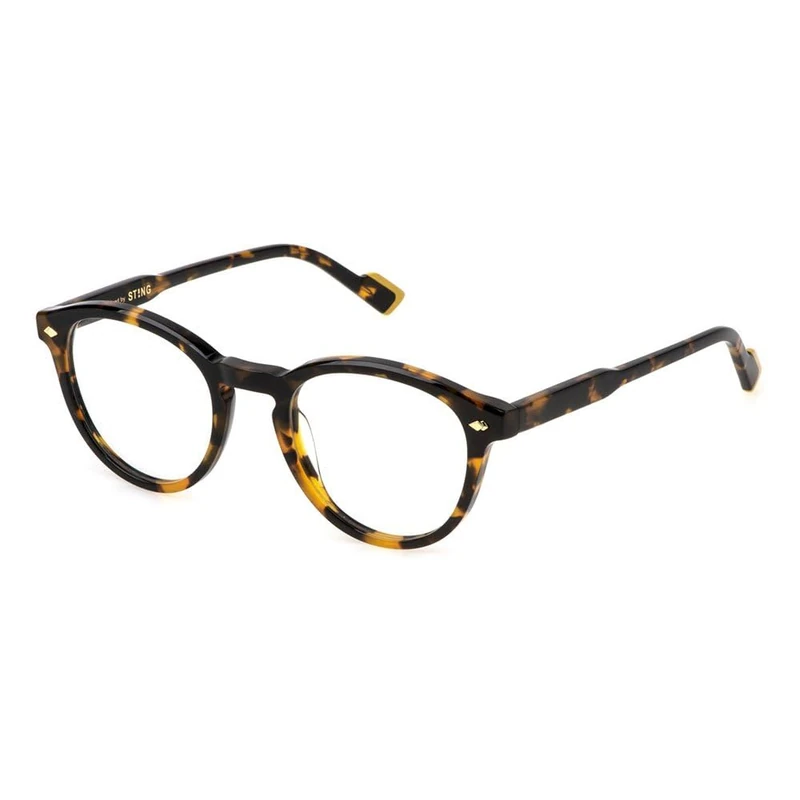 Sting VST505 Prescription Eyeglass Frames, Shiny Dark Havana, 50/145/22 Unisex Adult, Shiny Dark Havana, 50/145/22