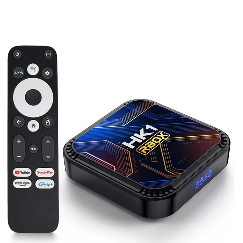 CHROX Android TV Box 13.0,2024 Andoid TV Box HK1 RBOX K8S 4GB RAM 64GB ROM, Wifi 6 4K TV Box Android RK3528 Quad-Core 2.4G/5G Wifi BT 5.0 USB 3.0 Smart Tv Box,4GB+64GB