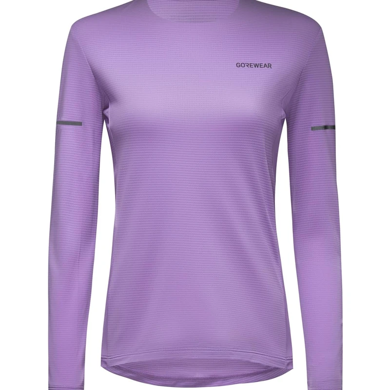GORE WEAR Contest 2.0 Long Sleeve Tee Womens, Scrub Purple, XS