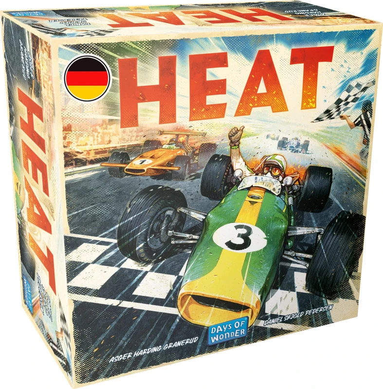 Days of Wonder Heat Basic Game Connoisseur Game Racing Game 1-6 Players from 10+ Years 60 Minutes German