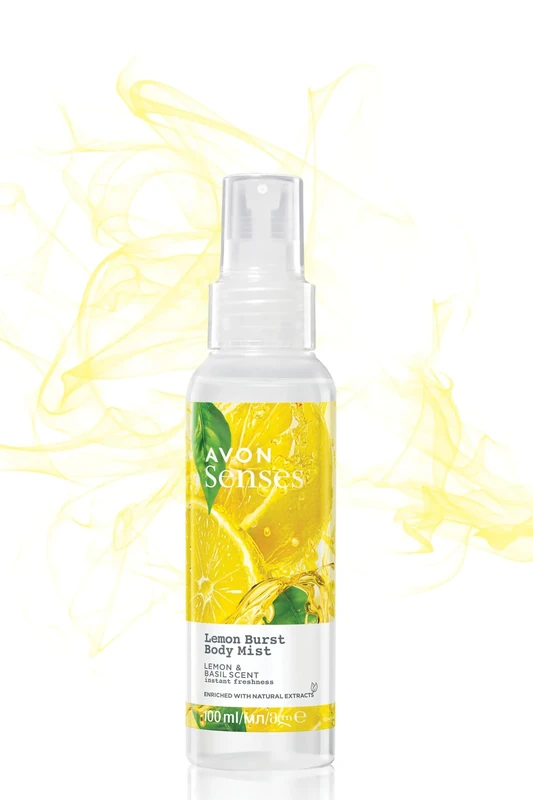 Avon Senses Body Mist 100ml (Lemon Burst Lemon & Basil Scent)