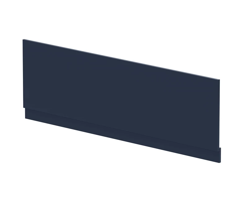 nuie BPR2905 Arno Modern Bathroom Standard Straight Bath Front Panel, 1700mm, Satin Midnight Blue