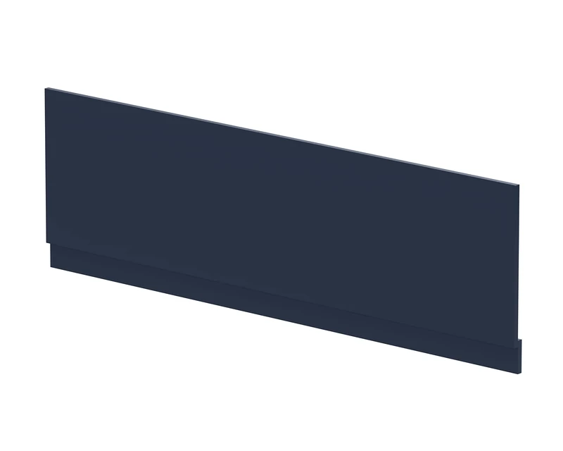 nuie BPR2907 Arno Modern Bathroom Standard Straight Bath Front Panel, 1800mm, Satin Midnight Blue