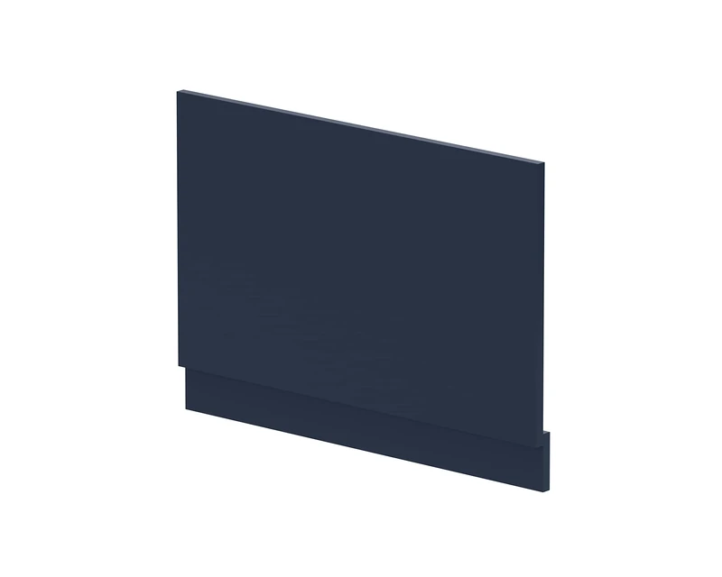 nuie BPR2913 Arno Modern Bathroom Standard Straight Bath End Panel, 800mm, Satin Midnight Blue