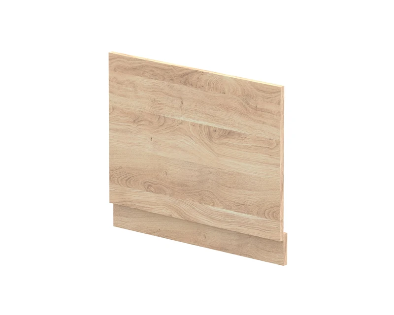 nuie MPD3011 Arno Modern Bathroom Standard Straight Bath End Panel, 700mm, Bleached Oak Woodgrain