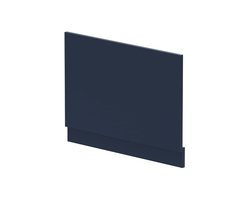 nuie BPR2912 Arno Modern Bathroom Standard Straight Bath End Panel, 750mm, Satin Midnight Blue