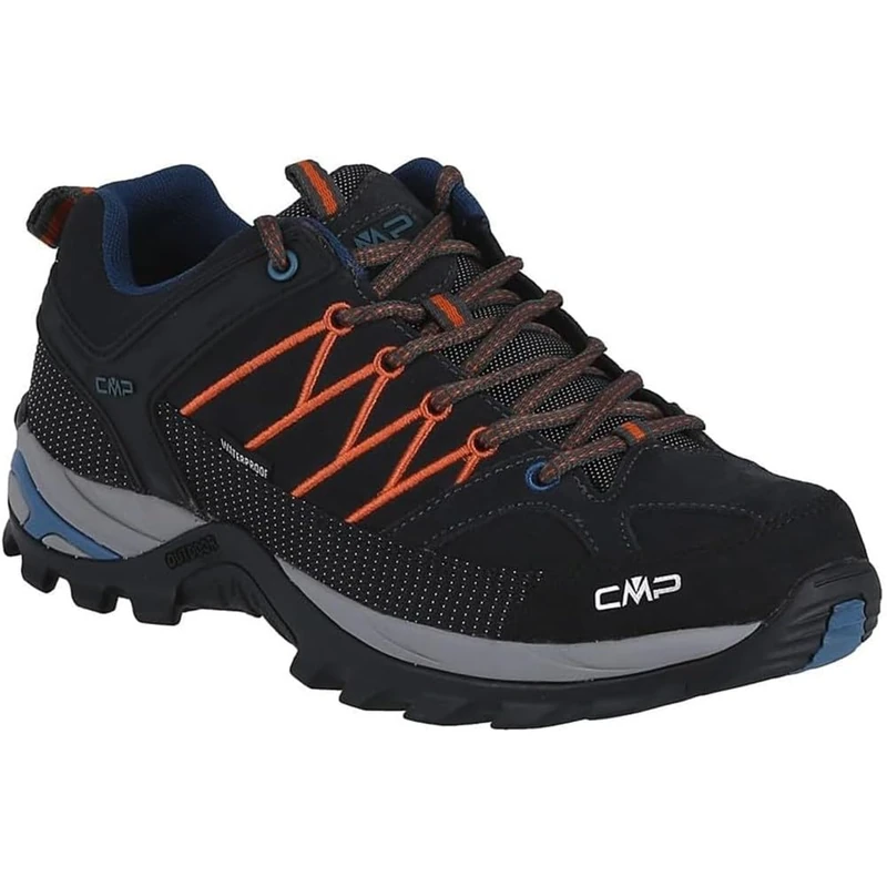 CMP Mens Rigel Low Trekking Shoes Wp, Piombo-Jaffa UK 6.5