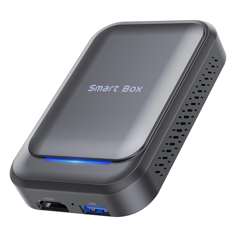 TIMEKNOW Magic Box 4.0, Magic Box for Car with Google Play/Netflix/YouTube/TF&SIM Card/, Apple CarPlay/Android Auto Wireless CarPlay Adapter for OEM Wired CarPlay Cars