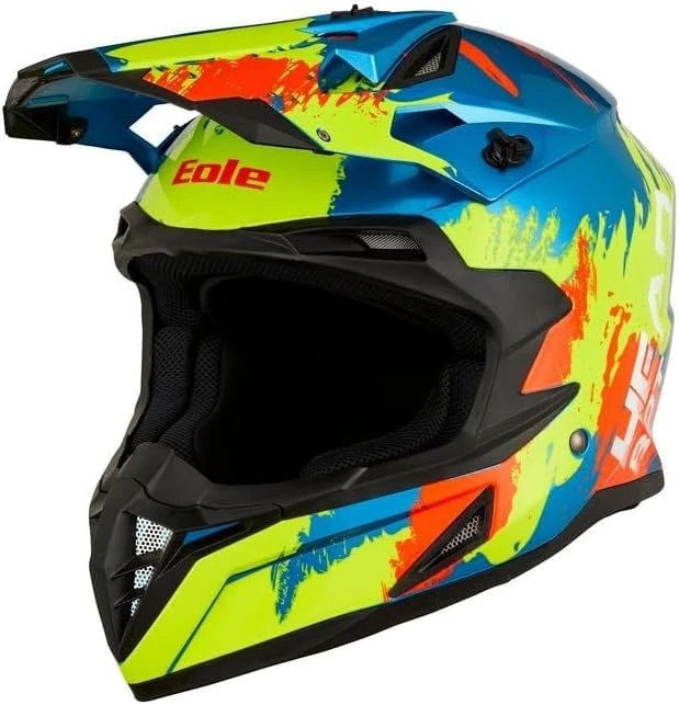 Eole Cross Helmet HEADBOT Cross Blue & Yellow, Size XXL (63-64 cm)