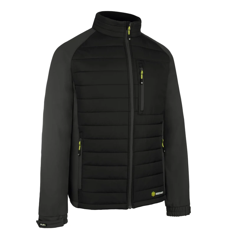 Beeswift Men's Flex Workwear Padded Jacket, Black, M
